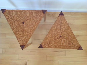 Triangle Tables, Semi-Nesting Pair - The Highlight Gallery