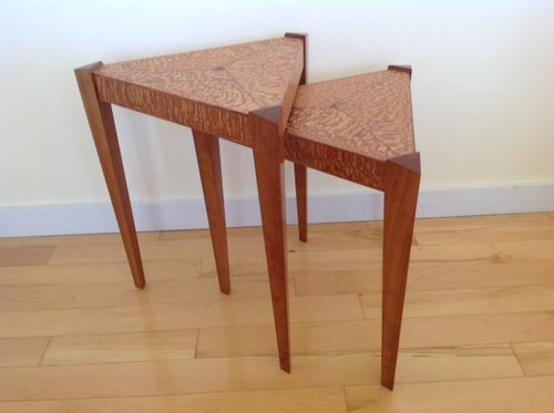 Triangle Tables, Semi-Nesting Pair - The Highlight Gallery