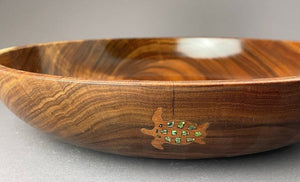 Acacia Turtle Inlay Bowl