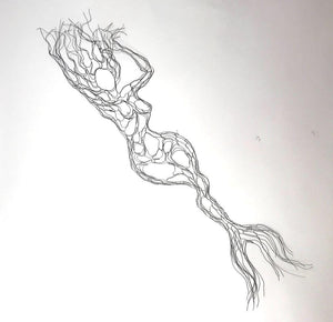 Mermaid Wire Sculpture