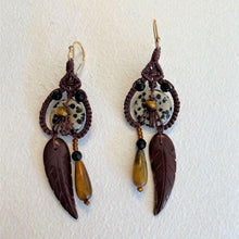 Load image into Gallery viewer, Tapestry Double Dangle Earrings
