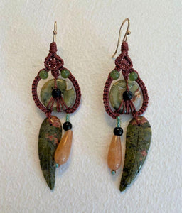 Tapestry Double Dangle Earrings