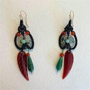 Tapestry Double Dangle Earrings