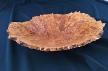 Load image into Gallery viewer, natural edge turned open vessel of maple burl
